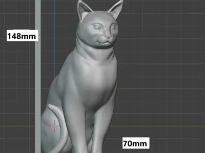 CAT 3D PRINT STL 3D model