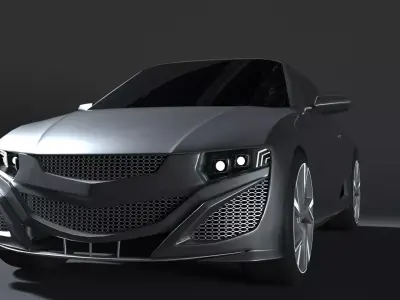 Honda LB SSX 660r Low-poly 3D model