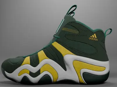 Adidas Crazy 8 green 3D model