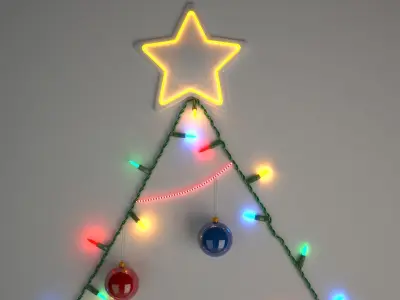 DIY Christmas Light Tree 3D model