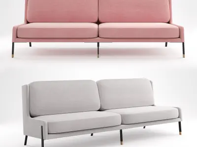 Stellar Works - Blink Sofa Three Seater 3D model