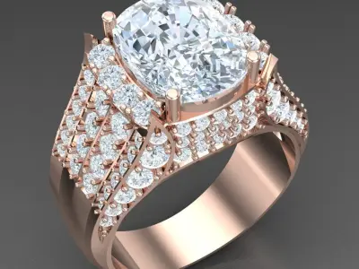 Luxury Men Rings Designs 5MR008 3D print model