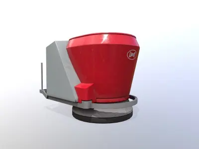 Feeding Robot Low-poly 3D model