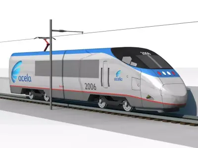 Acela Train Engine 3D model