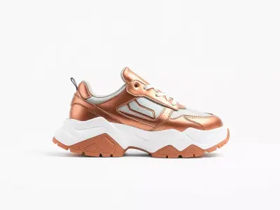 Copper Athletic Sneaker model pack Low-poly 3D model