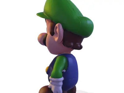 cute Luigi 3D model 3D print model