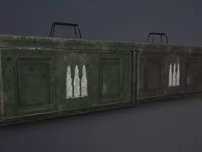 Ammo Box Free low-poly 3D model