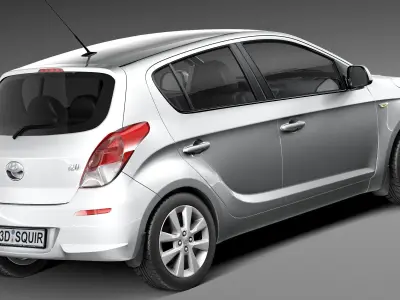 Hyundai I20 5-door 2013 3D model