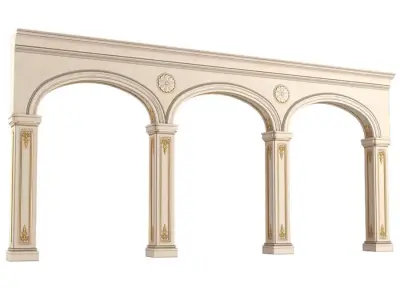 Classic arched opening 3D model
