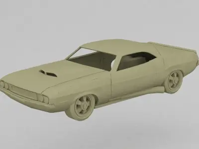 Dodge 1970 3D print model