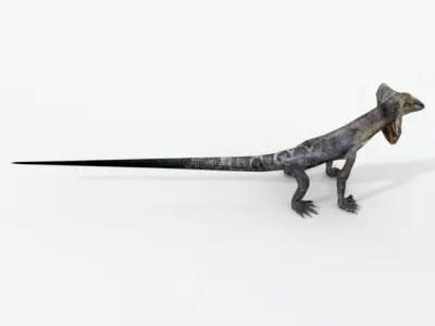 Kingy Lizard Low-poly 3D model