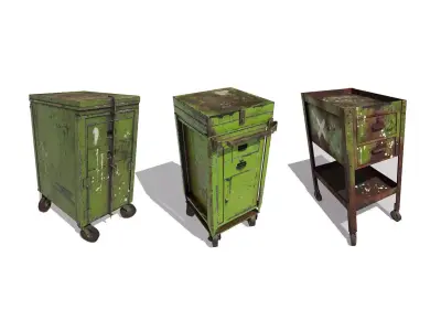 Set of Tool-Repair boxes 3D model