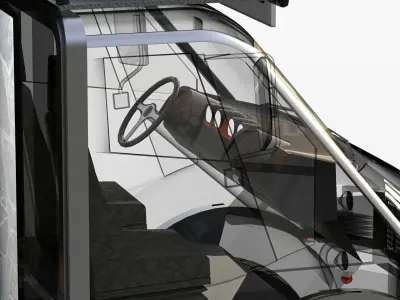 Overlander Bremach T-Rex Camper Low-poly 3D model