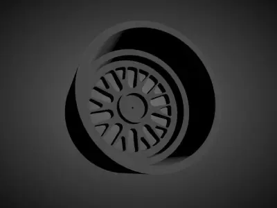 Stuttgart ST5 scalable and Printable rim 3D print model