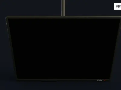 Ceiling mounted television TV Low-poly 3D model