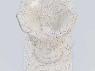 Garden urn planter13 3D model