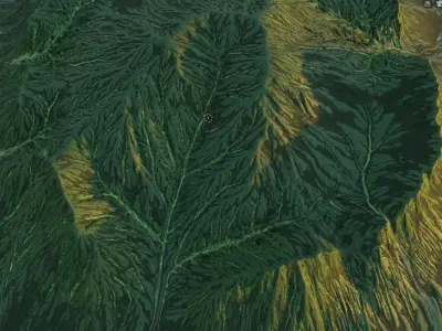 Mountainous Terrain Icelandic - 4k Free 3D model