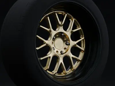 F1R F21 Aftermarket Wheel Low-poly 3D model