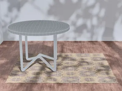 Round Table Low-poly 3D model purchase