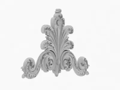 Cartouche Ornament 003 3D model