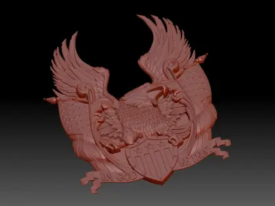 eagle 3D print model 3
