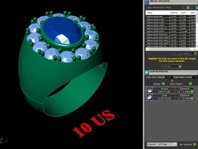 Luxury Men Rings Designs 5MR037 3D print model