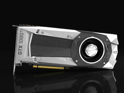Nvidia gtx1080ti 3D model
