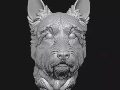 west highland white terrier 3D print model
