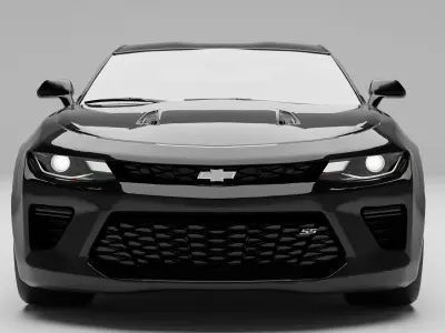 Chevrolet Camaro SS With interior 3D model