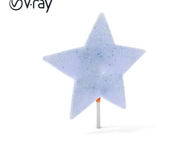 Rustic Star Decoration Model Pack Low-poly 3D model