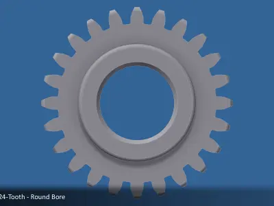 24-Tooth Spur Gear 03 3D print model