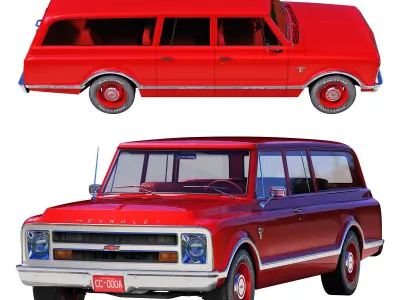 Chevrolet suburban 1967 3D model
