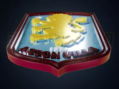 Aston Villa FC logo - Cinematic - 3D print 3D model