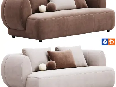 Botero 266 Sofa By Sicis 3D model