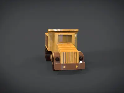 Construction Grade Toy Dump Truck 3D model