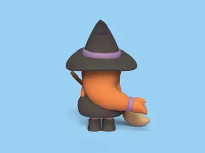 Cute Witch 3D print model