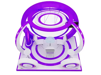 Booth Exhibition Stand a39b 3D model