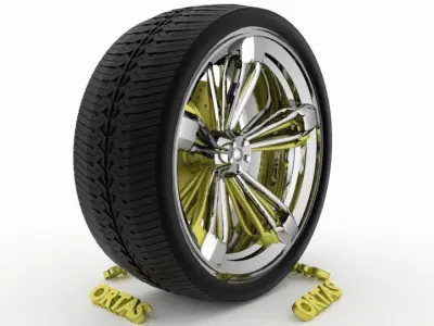 ORTAS CAR WHEEL RIM 101-102 GAME READY WHEEL 3D Model Pack
