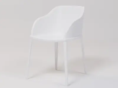 Cafe Chair 47x55x70 Low-poly 3D model