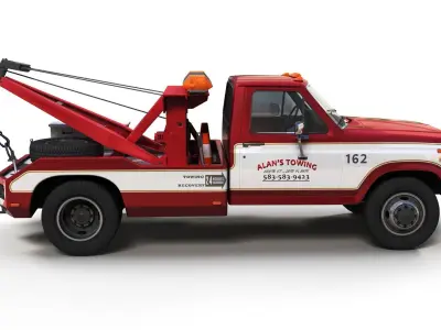 Holmes tow truck Low-poly 3D model