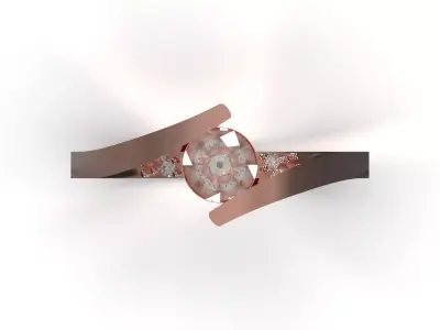 Brilliant Diamond Solitaire stl 3d Ring model sr0113 3D print model
