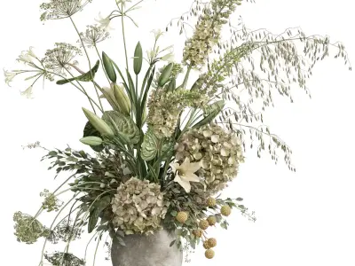 Flower In Vase 104 3D model