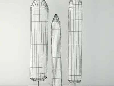 Shields Wood Standing Decoration 3D model