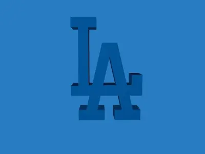 Los Angeles Dodgers Team Logo 3D model