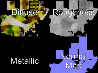 Vibrant Lemur model pack Low-poly 3D model