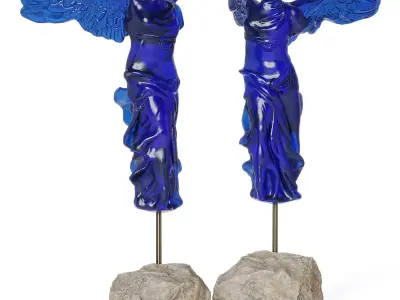 Lalique La Victoire de Samothrace statuette 3D model