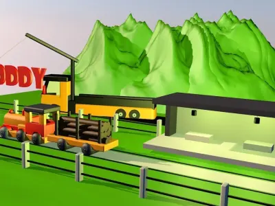 Cidade train 3D model