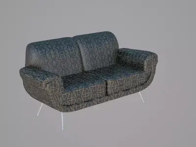 Modern luxury living room chair sofa C2 3D model