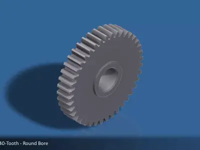 40-Tooth Spur Gear 03 3D print model