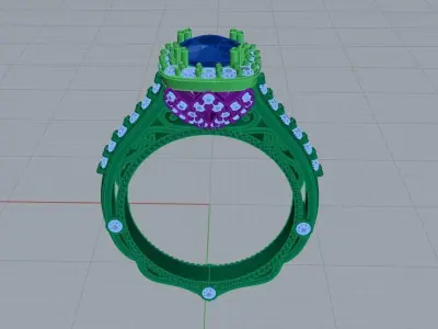 Verragio ring 3D print model